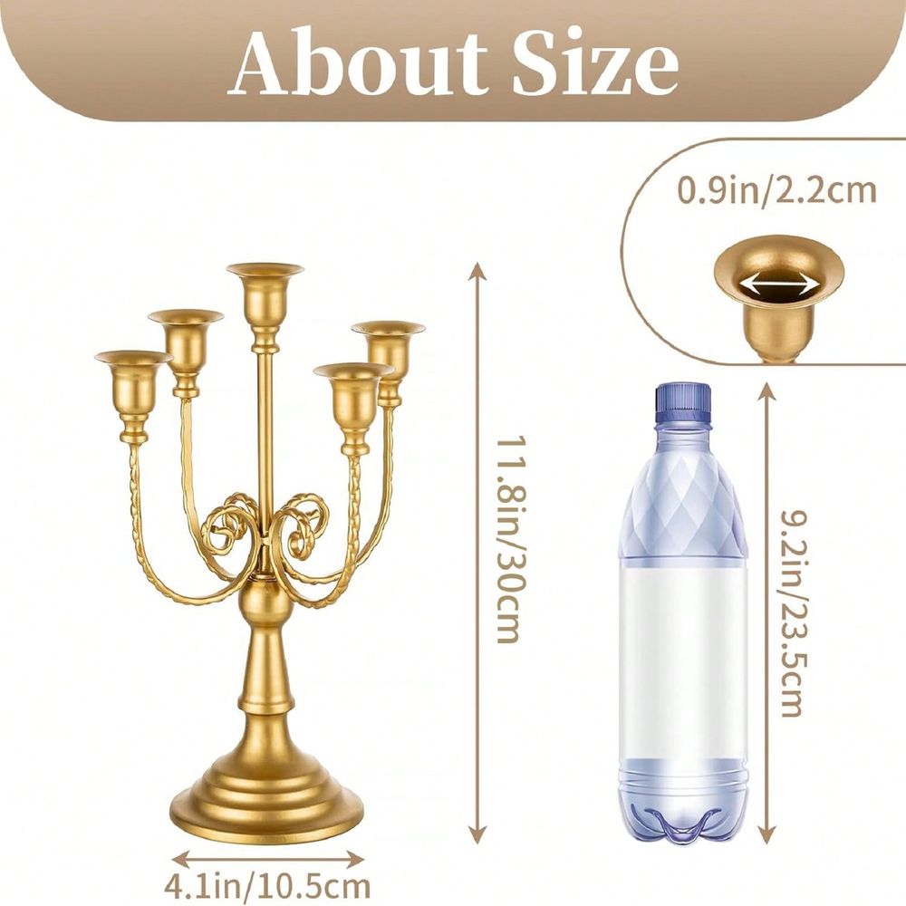 Pack 11.8Inch Gold Candelabra  - Home Decor Gold review and price