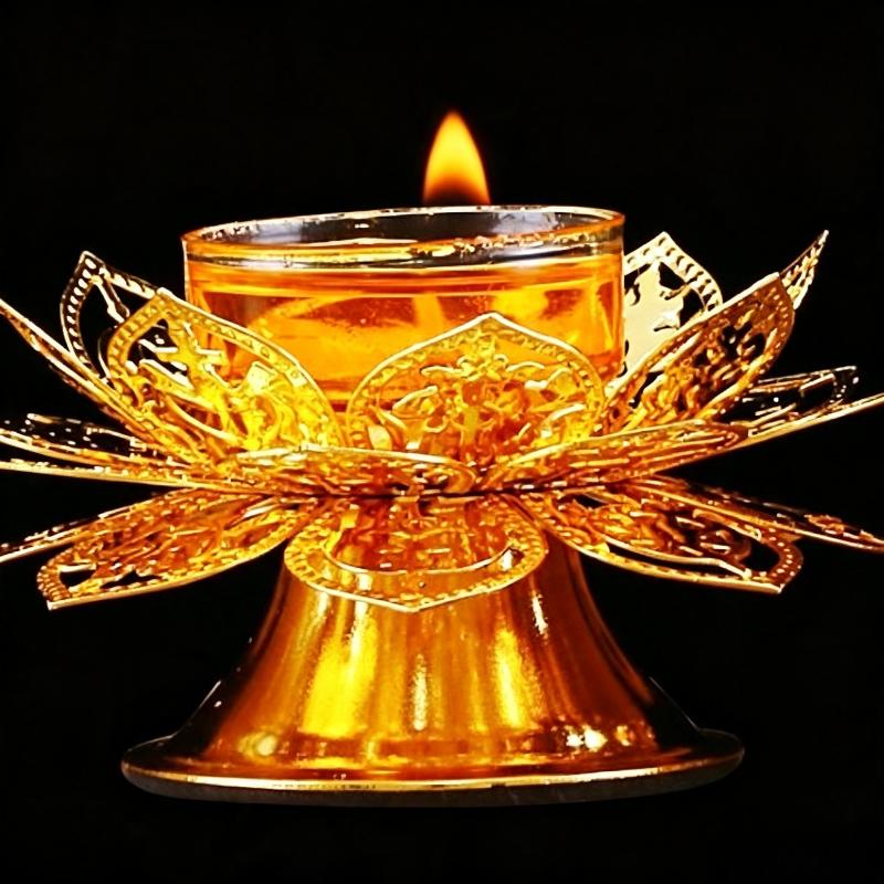 Tea Light Holder Gold Lotus De - Home Decor Gold review and price