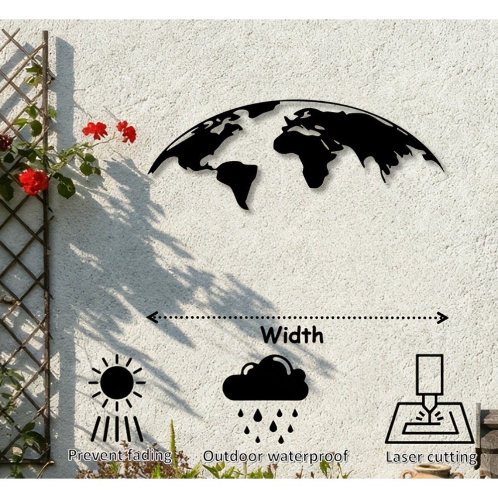 Brand 2D Metal Wall Art World  - Home Decor Brand review and price