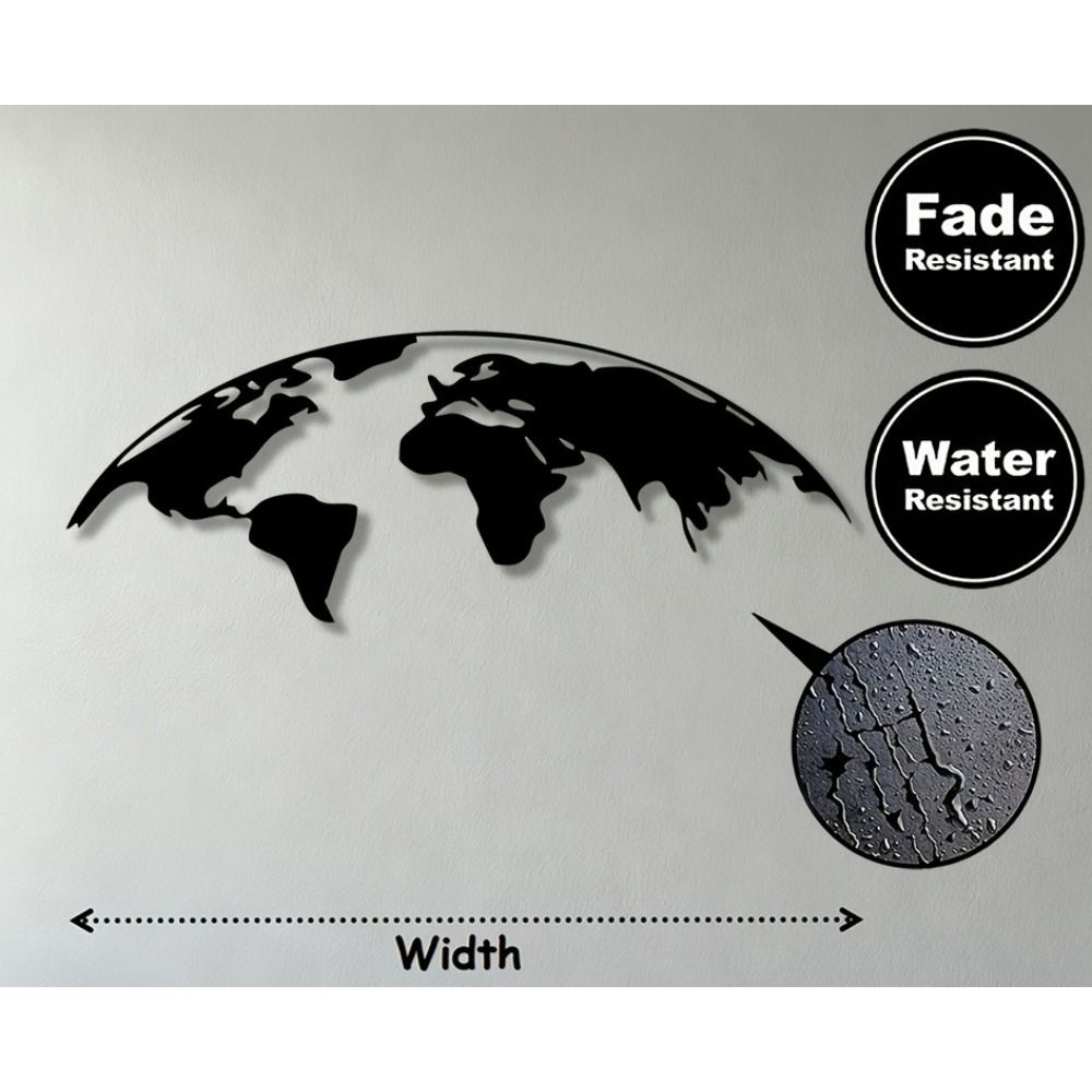 Brand 2D Metal Wall Art World  - Home Decor Brand review and price